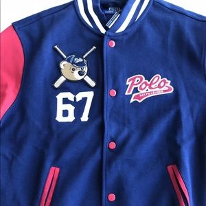 polo bear varsity jacket